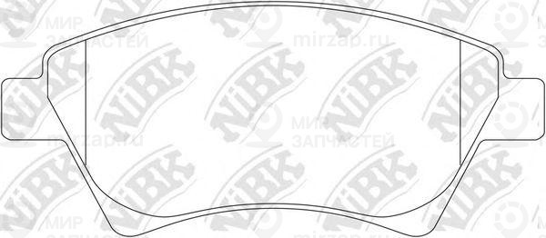 колодка тормозная дисковая
 NIBK PN0350