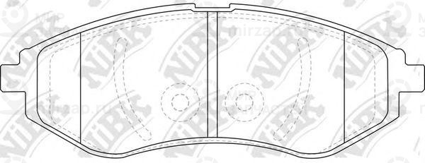 Колодки передн.\ Chevrolet (GM) Aveo/Daewoo Kalos
 NIBK PN0370
