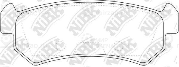 Колодки зад.\ Chevrolet (GM) Aveo/Lacetti/Nubira/Suzuki Forenza(USA)/Reno(USA)
 NIBK PN0376