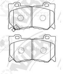Колодки Infinity Fx/G 08=>
 NIBK PN0389