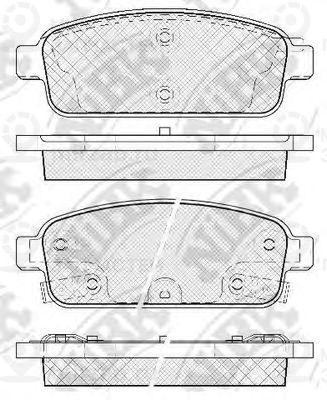 Колодки тормозные дисковые pn0392
 NIBK PN0392