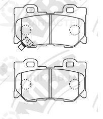 Колодки Торм. Задн.
 NIBK PN0396