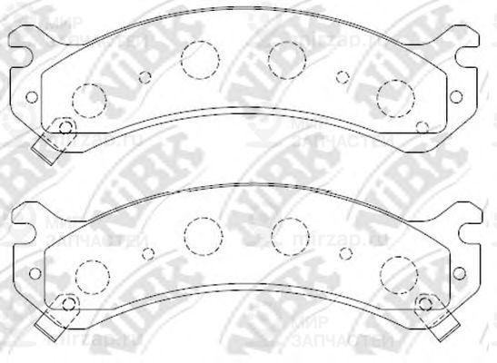 Колодки Торм. Пер.
 NIBK PN0409