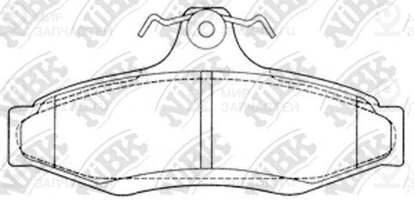 Колодки тормозные барабанные
 NIBK PN0424