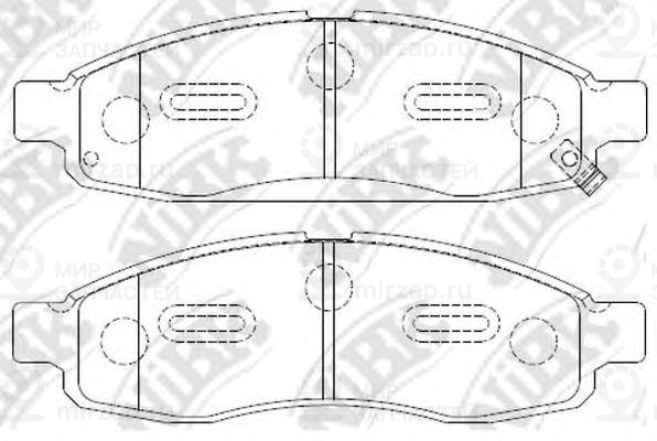 Колодки тормозные
 NIBK PN0428