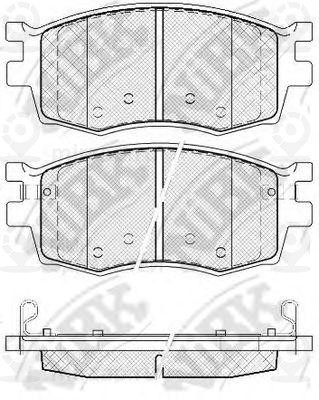 Колодки передн.\ HYUNDAI Accent/Accent (USA)/I20/KIA Rio (USA)/Rio (USA) LX/Rio
 NIBK PN0435