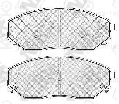 Колодки передн.\ Kia Sorento 02>
 NIBK PN0441