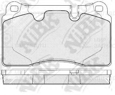 Колодки Торм. Пер.
 NIBK PN0486