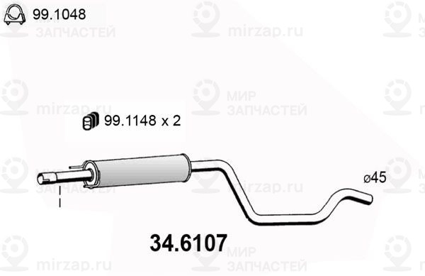 Запчасть ASSO 346107