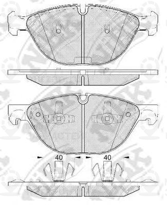 Колодки Тормозные Дисковые Передние, Комплект
 NIBK PN0493