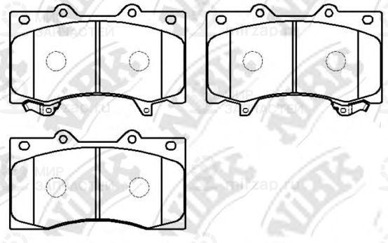 Колодки тормозные дисковые pn0555
 NIBK PN0555