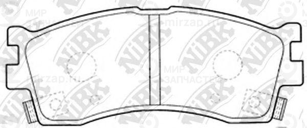Колодки передн.\ Kia Carens/Clarus/Credos/Rio/Shuma/Spectra/Lexus RX330/RX400H/T
 NIBK PN0702