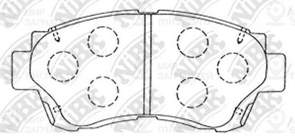 Колодки передн.\ Lexus ES/SC300/Toyota Altezza/Camry(Euro)/Camry/Carina/Corona/S
 NIBK PN1228