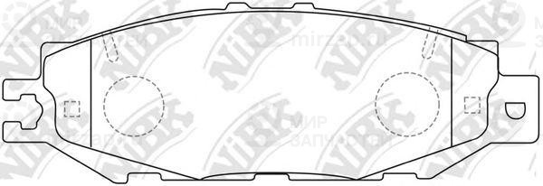 Колодки зад.\ Lexus LS400/Celsior/Century/LS 400
 NIBK PN1326