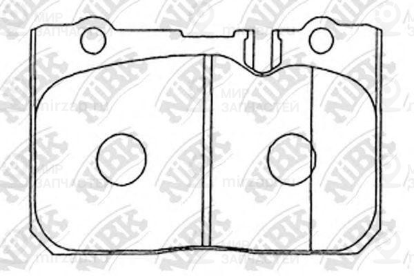 Колодки передн.\ Lexus LS400/IS200/Toyota Celsior/Century 94-00
 NIBK PN1370