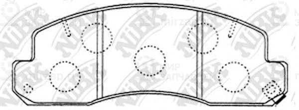 Колодки передн.\ DAIHATSU Delta/TOYOTA Coaster/Dyna/Toyoace/Optimo/Optimo(Euro)
 NIBK PN1388