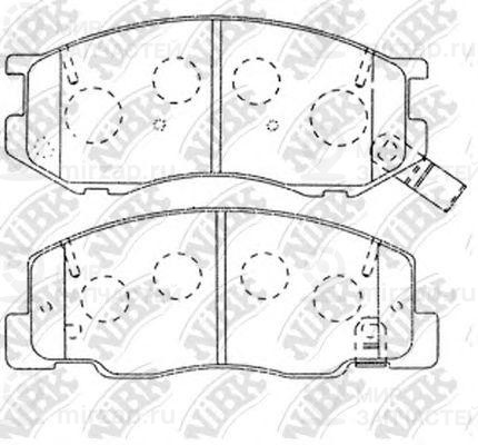 Колодки передн.\ DAIHATSU Delta/Estima/Lite/TownAce/Picnic/Previa/TownAce
 NIBK PN1404