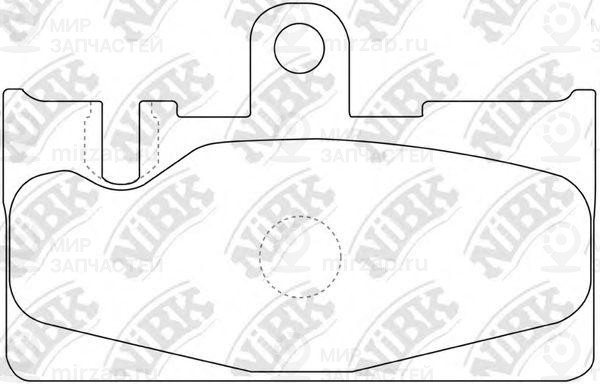 Колодки задн.\ Lexus LS430/RX300/Toyota Celsior 00>
 NIBK PN1456