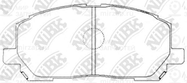 Колодки передн.\ Toyota Highlander/Kluger/Lexus RX300 00>
 NIBK PN1457