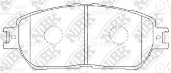 Колодки передн.\ Lexus ES300/ES330/Toyota Alphard/Caldina/Camry/Solara/Windom
 NIBK PN1480