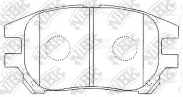 Колодки передн.\ Lexus RX300/Toyota Harrier 01>
 NIBK PN1481