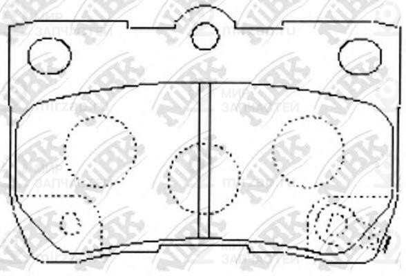 Колодки зад.\ Lexus GS300/GS350/GS430/Mark
 NIBK PN1494