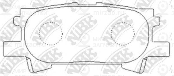 Колодки задн.\ Lexus RX330/RX350/RX400H/Toyota Harrier/Highlander 03>
 NIBK PN1498