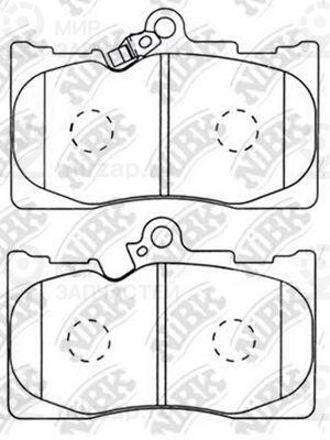 Колодки передн.\ Lexus GS350/GS430/GS450H/460/IS350/
 NIBK PN1547