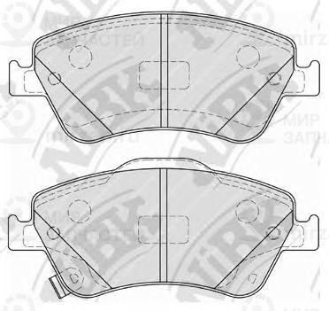 колодка тормозная дисковая
 NIBK PN1834