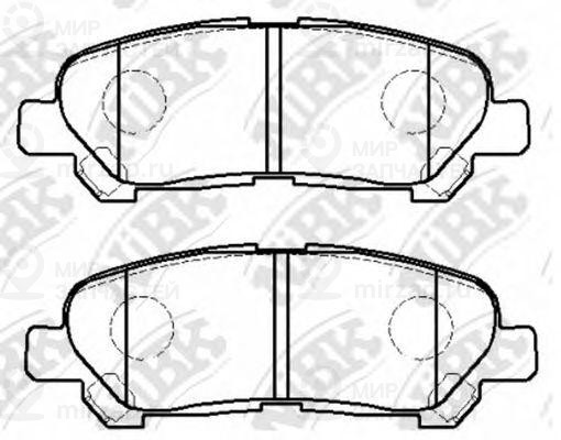 Колодки Зад. Toyota Highlander 07=>
 NIBK PN1848
