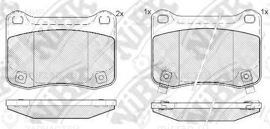 Колодки Тормозные Дисковые
 NIBK PN1851