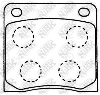 Колодки Тормозные Дисковые
 NIBK PN2038