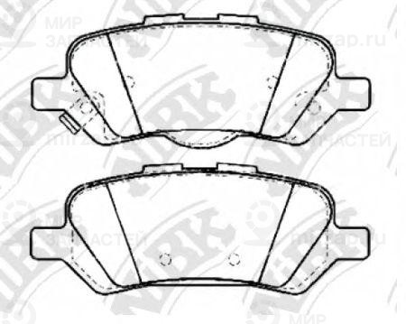 Колодки Торм. Задн.
 NIBK PN21002