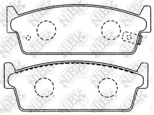 Колодки зад.\ Nissan 200SX/Cedric/Gloria/Cefiro/Cima/Laurel/Leopard/Skyline/Stag
 NIBK PN2200