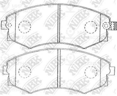 Колодки передн.\ Hyundai Matrix/Sonata/Nissan Bluebird/Serena/Vanette/Ssangyong
 NIBK PN2245