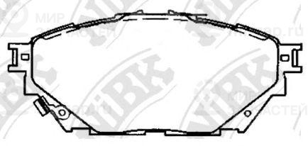 Колод. Торм. Диск. Nibk Pn23001
 NIBK PN23001