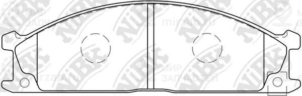 Колодки передн.\ Isuzu ELF/Fargo/Nissan Caravan/Pathfinder/Vanette/Subaru Alcyon
 NIBK PN2344