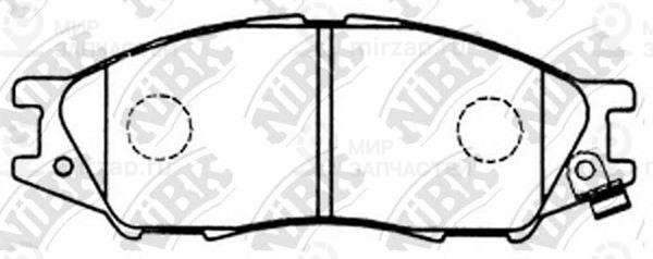 Колодки передн.\ Mazda Familia/Mitsubishi Lancer/Nissan Bluebird/Sunny/Wingroad/
 NIBK PN2435