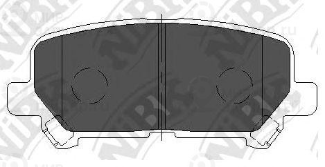 Колодки Торм.зад.
 NIBK PN28002