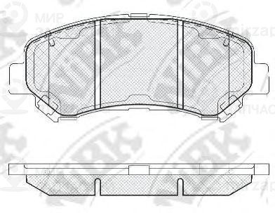 Колодки передн.\ Nissan Dualis/Qashqai/Rogue/X-TRAIL/Renault Koleos 07>
 NIBK PN2801