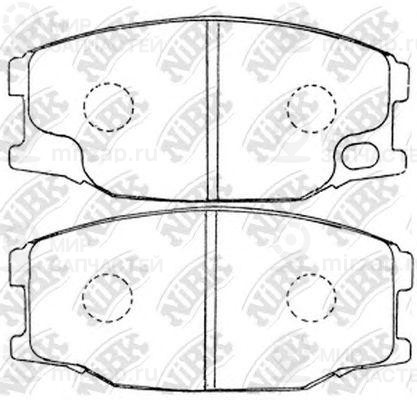 Колодки передн.\ Mitsubishi Canter/Rosa 95>
 NIBK PN3407