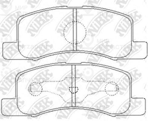 Колодки Торм. Пер.
 NIBK PN3437