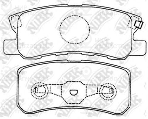 Колодки зад.\MITSUBISHI Chariot / Ggrandis/Pajero / Montero
 NIBK PN3450