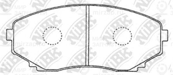 Колодки передн.\ Mazda Bongo Friendee/CX-7/CX-9/MPV
 NIBK PN5376
