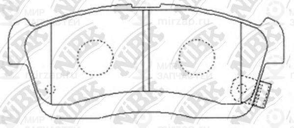 Колодки передн.\ Toyota Passo/Daihatsu Cuore/Mira 02>
 NIBK PN6492