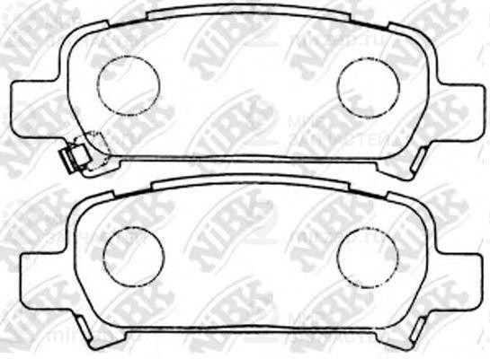 Колодки задн.\ Mitsubishi Lancer/Subaru Impreza/Legacy 97>
 NIBK PN7415
