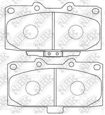 Колодки передн.\ Nissan Skyline/Fairlady/Subaru Forester/Impreza 89>
 NIBK PN7463