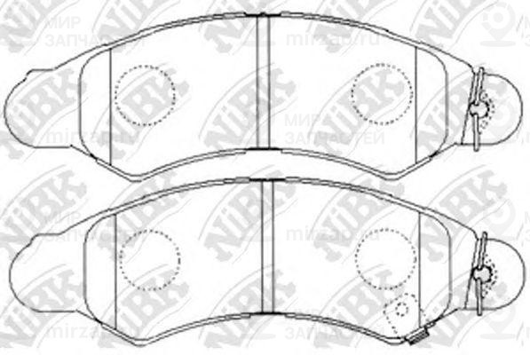 Колодки передн.\ Suzuki Swift/Wagon R/Justy 97>
 NIBK PN7477