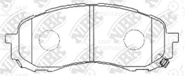 Колодки передн.\ Subaru Impreza/Legacy 01>
 NIBK PN7493