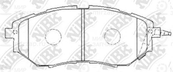 Колодки передн.\ Subaru B9 Tribeca/Legacy/Outback
 NIBK PN7499